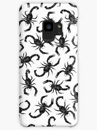 Black And White Insect With Stinger Scorpion Swarm Case Skin For Samsung Galaxy By Grandeduc