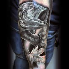 Some ideas simply look better this way. 75 Bass Tattoo Designs For Men Sea Fairing Ink Ideas
