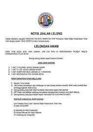 Orang yang bertanggungjawab membinanya ialah seorang. Pemberitahuan Penangguhan Lelongan Majlis Perbandaran Teluk Intan Facebook