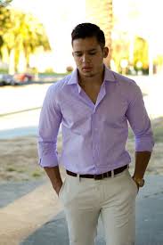 Look Of The Day Purple Shirt And Chino Royal Fashionist Purple Shirt Shirts African Clothing Styles