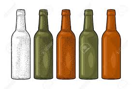Open Beer Bottles With Green Yellow And Brown Glass Vintage Royalty Free Cliparts Vectors And Stock Illustration Image 111803938