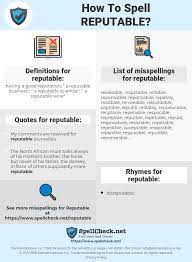 Written exams will test your understanding of plants and their magical uses. How To Spell Reputable And How To Misspell It Too Spellcheck Net