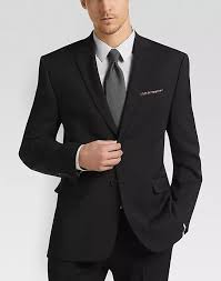 Perry Ellis Premium Black Slim Fit Suit Men S Suits Men S Wearhouse Slim Fit Suit Men Suits Men Business Wedding Suits Men Black