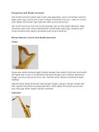 Alat musik melodis juga bisa diartikan sebagai alat musik yang memiliki irama atau nada. Alat Musik Harmonis Dan Pengertian