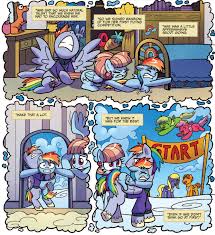 1467508 - safe, artist:agnesgarbowska, idw, official comic, bow hothoof,  rainbow dash, windy whistles, pegasus, pony, g4, spoiler:comic,  spoiler:comic55, female, filly, male, mare, rainbow dashs parents,  stallion, unnamed character, unnamed pony ...