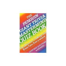 Perhaps it was the unique r. Penguin Giant Trivia Mastermind Quiz Book By Jonathan Philips Used 9781850512479 World Of Books