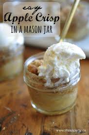 Apple Crisp Mason Jar Desserts Easy Apple Crisp Recipe Mason Jar Meals