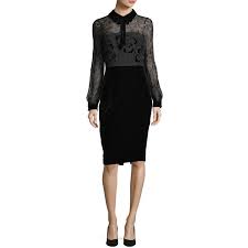 Badgley Mischka Collared Lace Top Velvet Cocktail Dress 510 Liked On Polyvore Featuring Dresses Velvet Lace Dress Velvet Cocktail Dress Dresses Fashion
