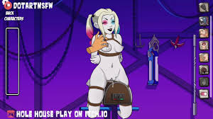 Hole House Game - Harley Quinn BDSM Bondage Spanking Dripping Wet Pussy
