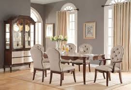 Mathias 7 Pc Walnut Dining Table Set By Acme Furniture Elegant Formal Dining Table Set Acme Furniture Formal Dining Room Sets Side Chairs Dining