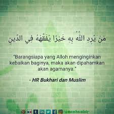 Barang Siapa Yang Allah Menginginkan Kebaikan Baginya Maka Akan Dipahamkan Akan Agamanya Kebaikan Pahamagama Mengertiagama Ajaranislam Allahberkuas