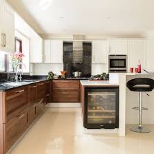 Walnut And White Kitchen Kitchen Decorating Ideal Home Walnut Kitchen Cabinets Walnut Kitchen Modern Wood Kitchen