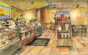 Borders Coffee Shop Bozeman Mt Perspective Drawing Architecture Urban Sketching Architecture Sketch