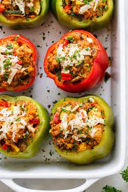 Italian Vegan Stuffed Peppers Easy Healthy Stuffed Pepper Recipe