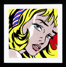 Landscape home décor posters & prints. Girl With Hair Ribbon Roy Lichtenstein Rogallery