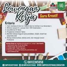 Temukan lowongan kerja sekolah yayasan makassar yang anda cari di bawah ini. Lowongan Kerja Guru Smp Kreatif Ihaqi Bandung Lowongan Kerja Terbaru Indonesia 2021