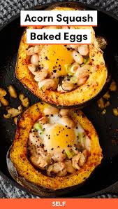 Acorn Squash Baked Eggs Recipe Egg Recipes For Dinner Acorn Squash Baked Baked Squash