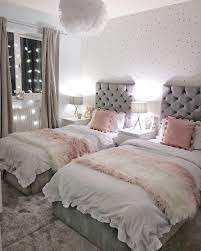 Grey And Pink Shared Girls Bedroom Shared Girls Bedroom Shared Girls Room Girl Bedroom Decor