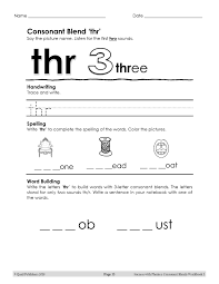 Learn The Consonant Blends Th R And More In The Success With Phonics Workbooks On Tpt Consonant Blends Letter Blends Phonics Instruction