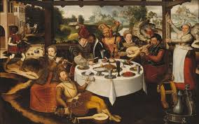 Frans Pourbus The Prodigal Son Wasting His Money Anvers Musee Mayer Van Den Bergh Livre D Art Fils Prodigue Amour Courtois