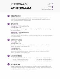 Studenten Cv Modern Ontwerp