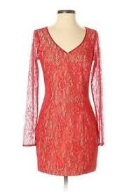 Details About Montoya Lace Dressjay Godfrey Size 4 Small Red Nude Cocktail Shopbop Revolve