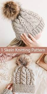 Knitting Pattern For One Skein Kielo Beanie Hat In Bulky Yarn Beanie Bulky Hat Kielo K Hakelmuster Mutze Spitze Strickmuster Strickmuster