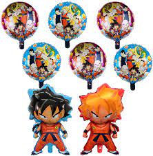 Dragon ball z / cast Amazon Com 8 Pcs Dragon Ball Z Balloons Double Side Dbz Super Saiyan Goku Gohan Character Birthday Party Decorations Toys Games