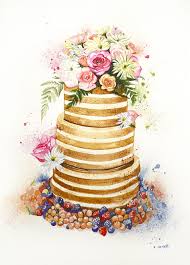 Enya S Art Of Patisserie Cake Illustration Wedding Cake Illustrations Cake Sketch