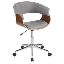 White, black, pink and lots of colors. Vintage Mod Mid Century Modern Office Chair Walnut Gray Lumisource Target