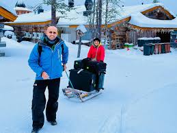 📍 Sariselka, Lapland, Finland 🇫🇮 Swipe left ⬅️ for some postcards from  this winter wonderland!!! From Helsinki, we flew into Ivalo and embarked