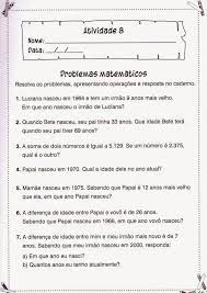 Problemas De Matematica 5 Ano Ensino