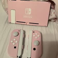 Custom Pastel Pink And Blue Nintendo Switch Joy Con Joycon Etsy Nintendo Switch Accessories Otaku Room Pink Games