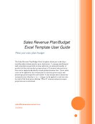 Nowadays it is no longer sufficient to have technical capacity at that time, have the spreadsheet templates certain may be the difference between success or hi angela, for negotiations we indicate our customer prospecting spreadsheet (which has a sales funnel. Pdf Sales Revenue Plan Budget Excel Template User Guide Lenda Yolanda Academia Edu