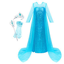 Princess dress world is an online retailer for unique cosplay and costumes. Girls Dress Princess Dress Elsa Costumes Magic Wand Crown Sunny Fashion