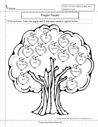 Appletreepropernouns Jpg 1 275 1 650 Pixels Nouns Worksheet Proper Nouns Worksheet Nouns Worksheet Kindergarten