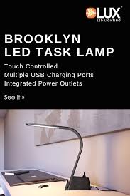 Lux Brooklyn Led Task Lamp Task Lamps Led Light Design Led Desk Lamp