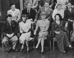 A Close Up Of The Famous Photo Of Mgm Stars 1943 Here We Can See Jimmy Stewart Margaret Sullavan Lucille Ba Classic Hollywood Hollywood Party Old Hollywood
