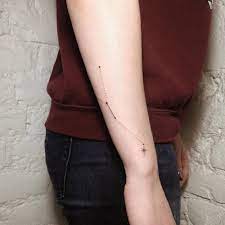 These tattoo designs signify traits like sympathetic, intuitive, emotional, adventurous, caring and imaginative. Hand Poked Cancer Constellation Tattoo Tattoogrid Net