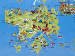 Pulau langkawi merupakan salah sebuah daerah di dalam negeri kedah. Pulau Langkawi Peta Langkawi