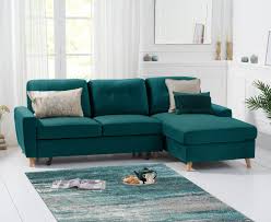 The jewelled lumino teal colour will add a our 007 inside out sofa in hunter velvet offers detailing both inside and out. Constance Double Sofa Bed Right Facing Chaise In Green Velvet