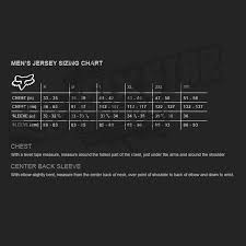 13 Memorable Fox Racing Youth Jersey Size Chart