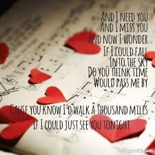 And I Need You And I Miss You And Now I Wonder If I Could Fall Into The Sky Do You Think Long Distance Relationship Vanessa Carlton How To Memorize Things