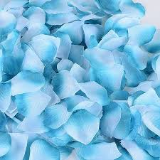 Silk Flower Petal Turquoise 400 Petals Silk Flower Petals Blue Aesthetic Pastel Flower Petals