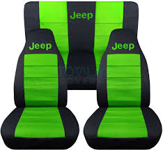 Jeep Wrangler Black And Lime Green Jeep Logo Seat Covers Jeep Wrangler Green Jeep Wrangler Jeep Wrangler Accessories