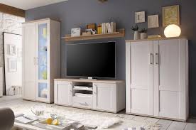 Das visuelle zentrum eines jeden wohnzimmers. Romance Wohnwand Anbwauwand Wohnzimmer Set Wohnkombination Weiss Gunstig Mobel Kuchen Buromobel Kaufen Froschkonig24