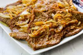 Bistec Encebollado Puerto Rico Quick And Easy Bistec Encebollado Recipe Onion Recipes Steak Onions Cube Steak Recipes