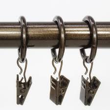 Shop for curtain clips at cb2. Reviews For Chicology 3 4 In Clip Rings In Essential Bronze 12 Pack Ring Ebr1619 The Home Depot