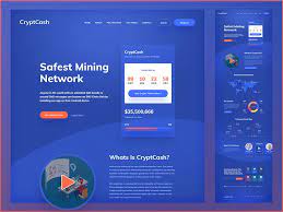 Cryptcash Cryptocurrency Website Design Website Design Cryptocurrency Web Design