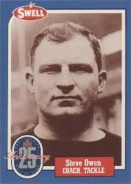 1988 Hall of Fame BLUE #96 Steve Owen RARE Kansas City Cowboys